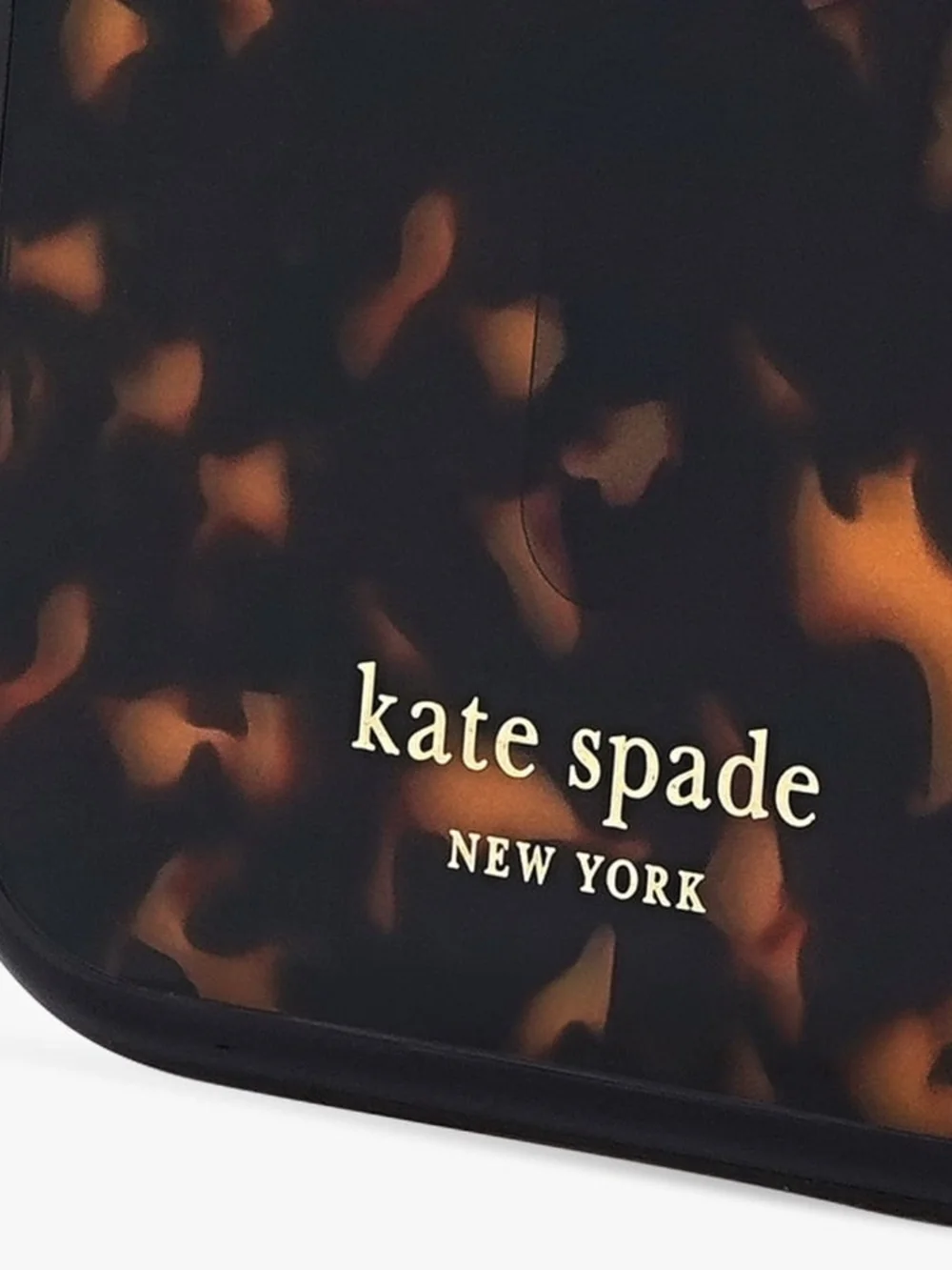 Kate Spade NY Tortoiseshell Grip Phone Case - Black & Brown iPhone 17 Air